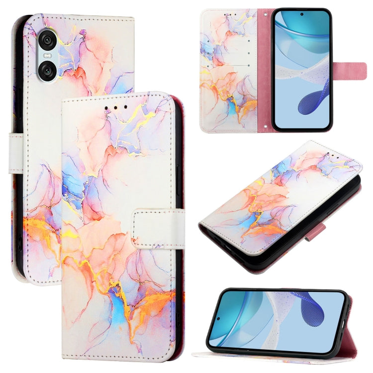 PT003 Marble Pattern Flip Leather Phone Case, For Sony Xperia 10 VI, For Sony Xperia 1 VI, For Sony Xperia 5 VI, For Sony Xperia 5 V, For Sony Xperia 1 V, For Sony Xperia 10 V