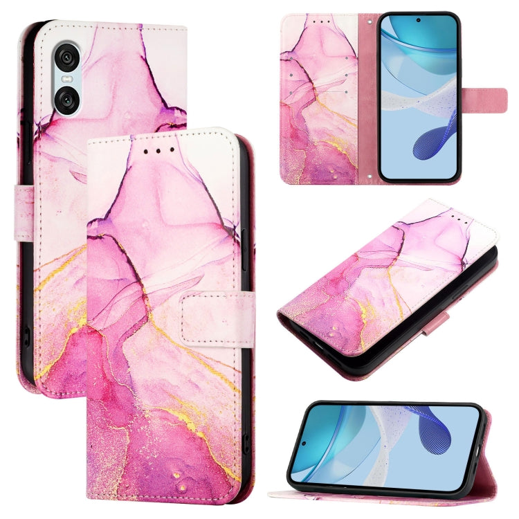 PT003 Marble Pattern Flip Leather Phone Case, For Sony Xperia 10 VI, For Sony Xperia 1 VI, For Sony Xperia 5 VI, For Sony Xperia 5 V, For Sony Xperia 1 V, For Sony Xperia 10 V