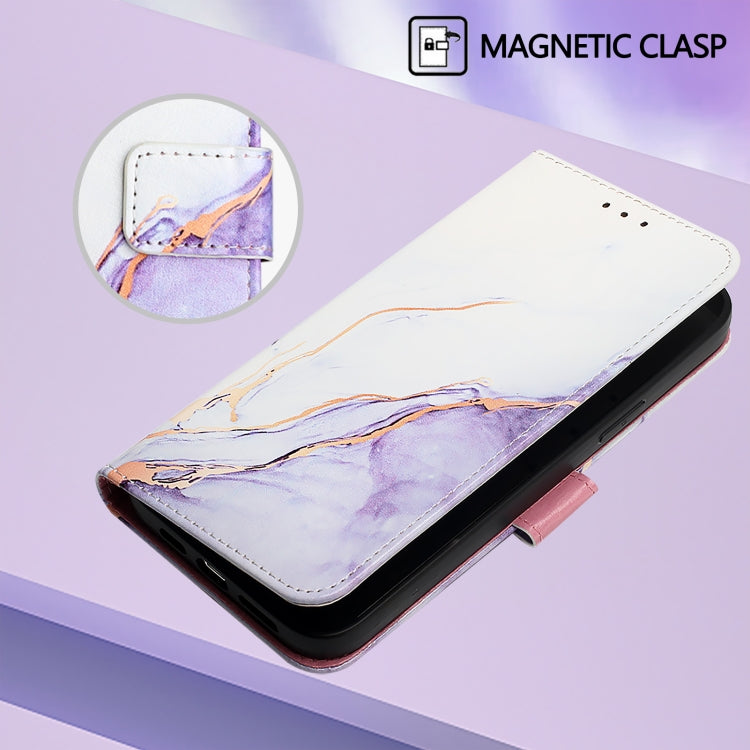 PT003 Marble Pattern Flip Leather Phone Case, For Sony Xperia 10 IV