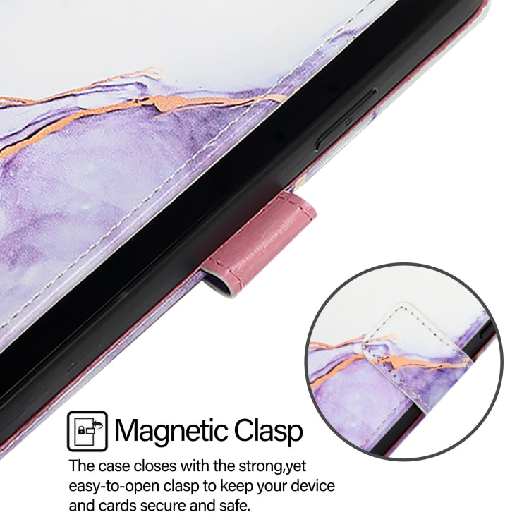 PT003 Marble Pattern Flip Leather Phone Case, For Sony Xperia 10 IV