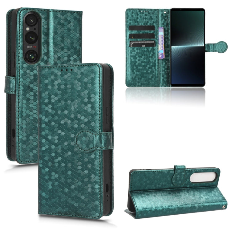 Honeycomb Dot Texture Leather Phone Case, For Sony Xperia 10 VI, For Sony Xperia 1 VI, For Sony Xperia 1 V, For Sony Xperia 10 V