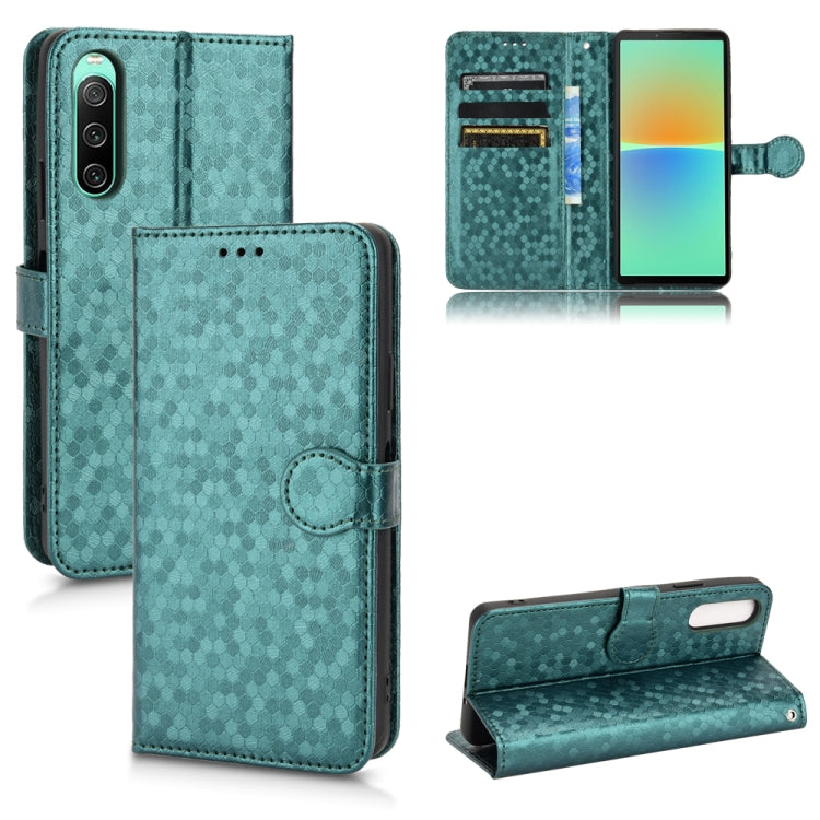 Honeycomb Dot Texture Leather Phone Case, For Sony Xperia 10 VI, For Sony Xperia 1 VI, For Sony Xperia 1 V, For Sony Xperia 10 V