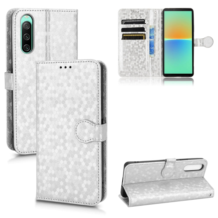 Honeycomb Dot Texture Leather Phone Case, For Sony Xperia 10 VI, For Sony Xperia 1 VI, For Sony Xperia 1 V, For Sony Xperia 10 V