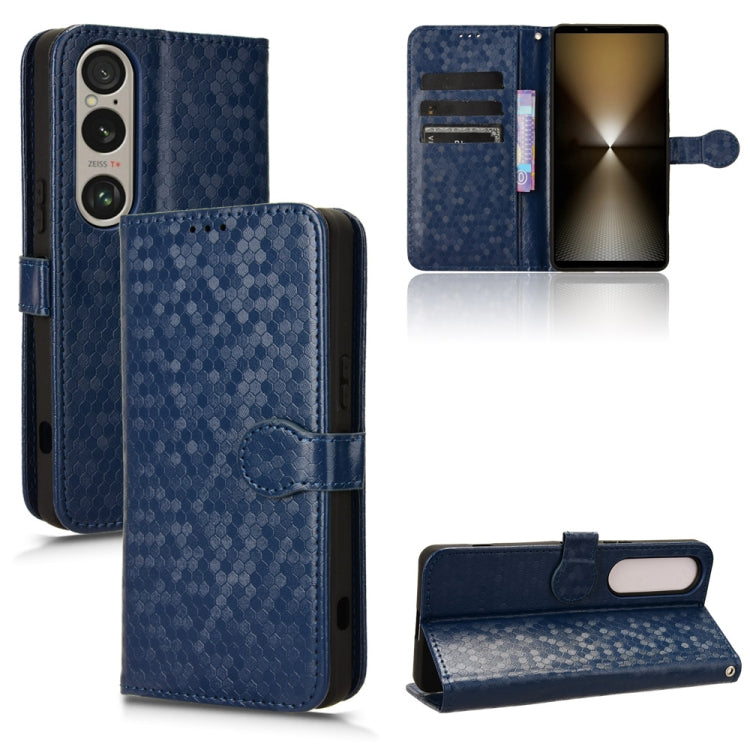 Honeycomb Dot Texture Leather Phone Case, For Sony Xperia 10 VI, For Sony Xperia 1 VI, For Sony Xperia 1 V, For Sony Xperia 10 V