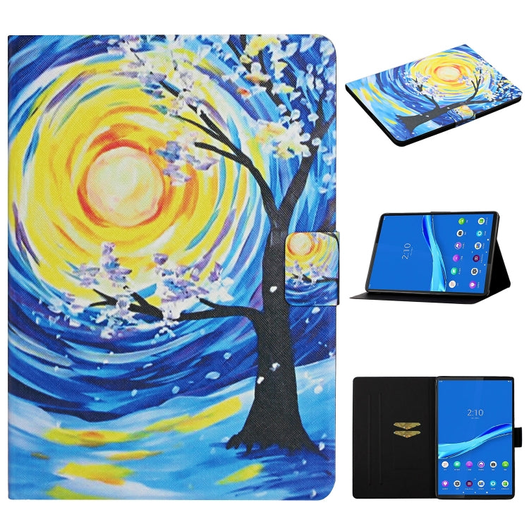 Colored Drawing Pattern Horizontal Flip Leather Case with Holder & Card Slots & Sleep / Wake-up Function, For Huawei MediaPad M5 Lite, For Lenovo Tab FHD M10 Plus X606F, For iPad 5, For iPad 10.2, For iPad Pro 10.5