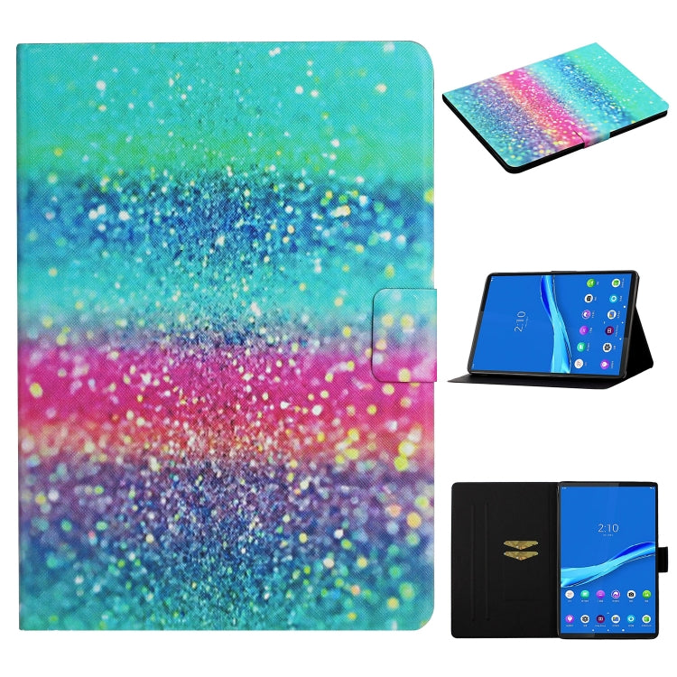 Colored Drawing Pattern Horizontal Flip Leather Case with Holder & Card Slots & Sleep / Wake-up Function, For Huawei MediaPad M5 Lite, For Lenovo Tab FHD M10 Plus X606F, For iPad 5, For iPad 10.2, For iPad Pro 10.5