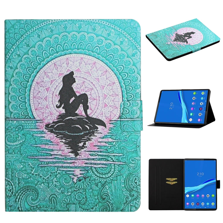 Colored Drawing Pattern Horizontal Flip Leather Case with Holder & Card Slots & Sleep / Wake-up Function, For Huawei MediaPad M5 Lite, For Lenovo Tab FHD M10 Plus X606F, For iPad 5, For iPad 10.2, For iPad Pro 10.5