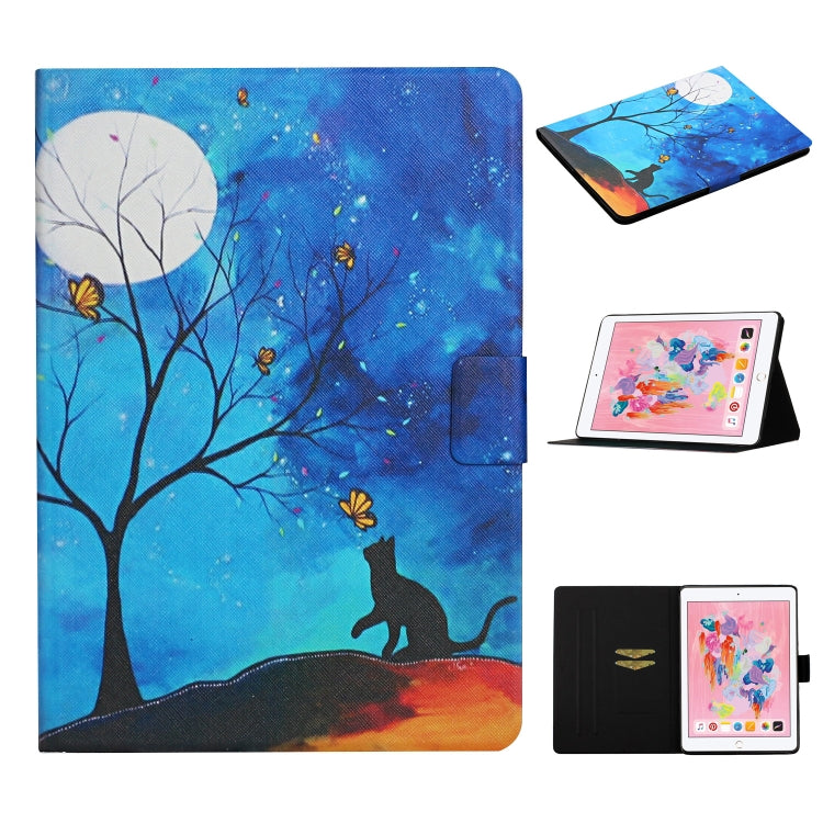 Colored Drawing Pattern Horizontal Flip Leather Case with Holder & Card Slots & Sleep / Wake-up Function, For Huawei MediaPad M5 Lite, For Lenovo Tab FHD M10 Plus X606F, For iPad 5, For iPad 10.2, For iPad Pro 10.5