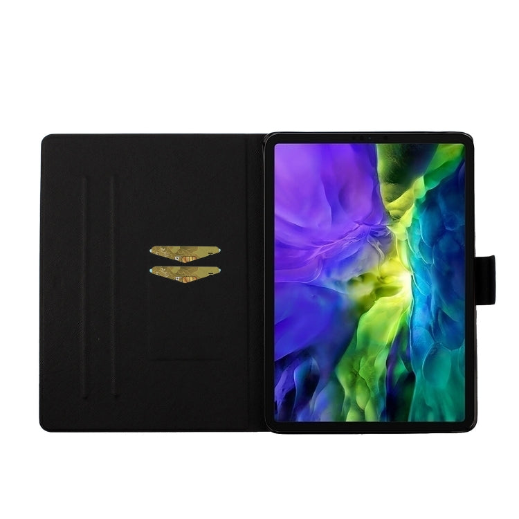 Colored Drawing Pattern Horizontal Flip Leather Case with Holder & Card Slots & Sleep / Wake-up Function, For iPad 11 Pro (2020), For iPad Mini 4 / 3 / 2 / 1, For iPad Mini (2019), For Samsung Galaxy Tab S5e T720/T725, For Samsung Galaxy Tab S6 T860/T865