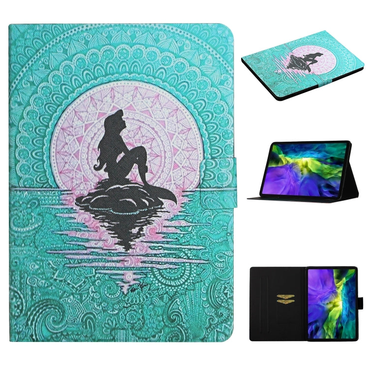 Colored Drawing Pattern Horizontal Flip Leather Case with Holder & Card Slots & Sleep / Wake-up Function
