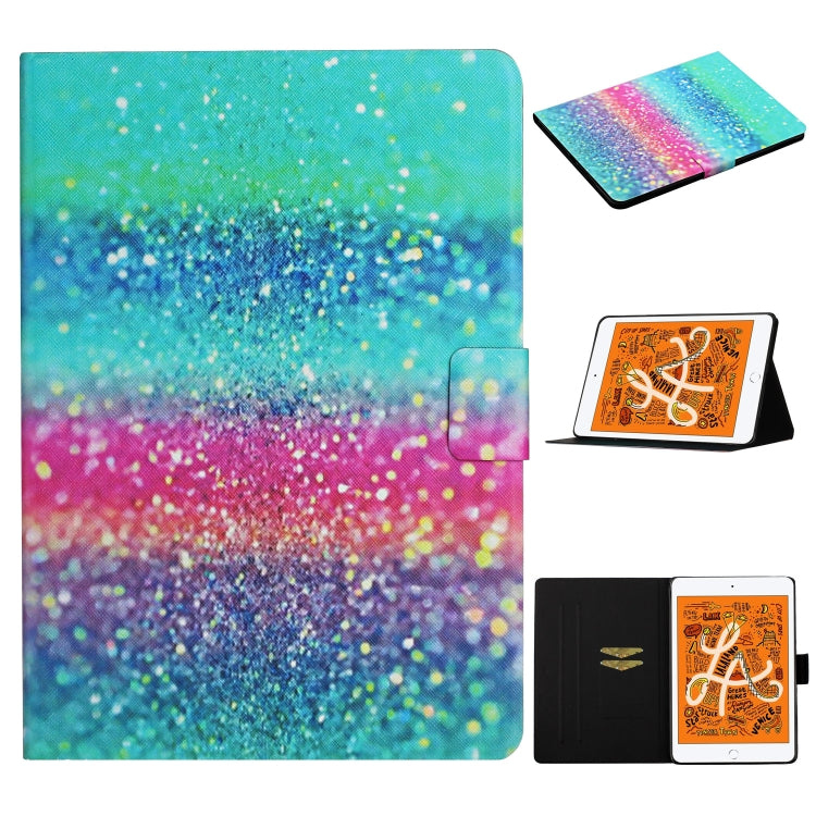Colored Drawing Pattern Horizontal Flip Leather Case with Holder & Card Slots & Sleep / Wake-up Function