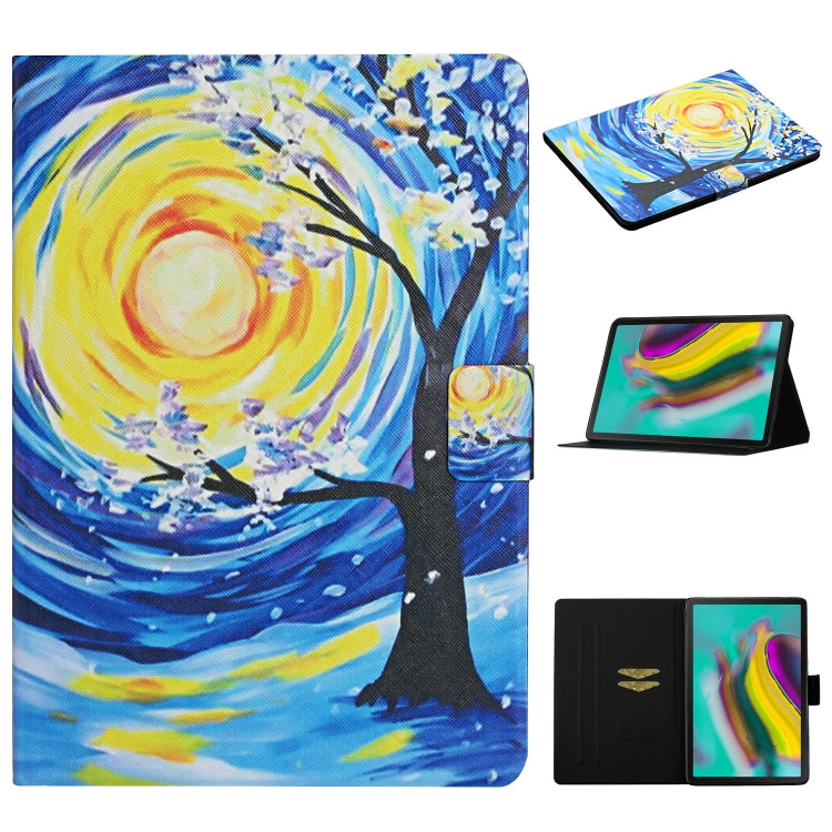 Colored Drawing Pattern Horizontal Flip Leather Case with Holder & Card Slots & Sleep / Wake-up Function, For iPad 11 Pro (2020), For iPad Mini 4 / 3 / 2 / 1, For iPad Mini (2019), For Samsung Galaxy Tab S5e T720/T725, For Samsung Galaxy Tab S6 T860/T865