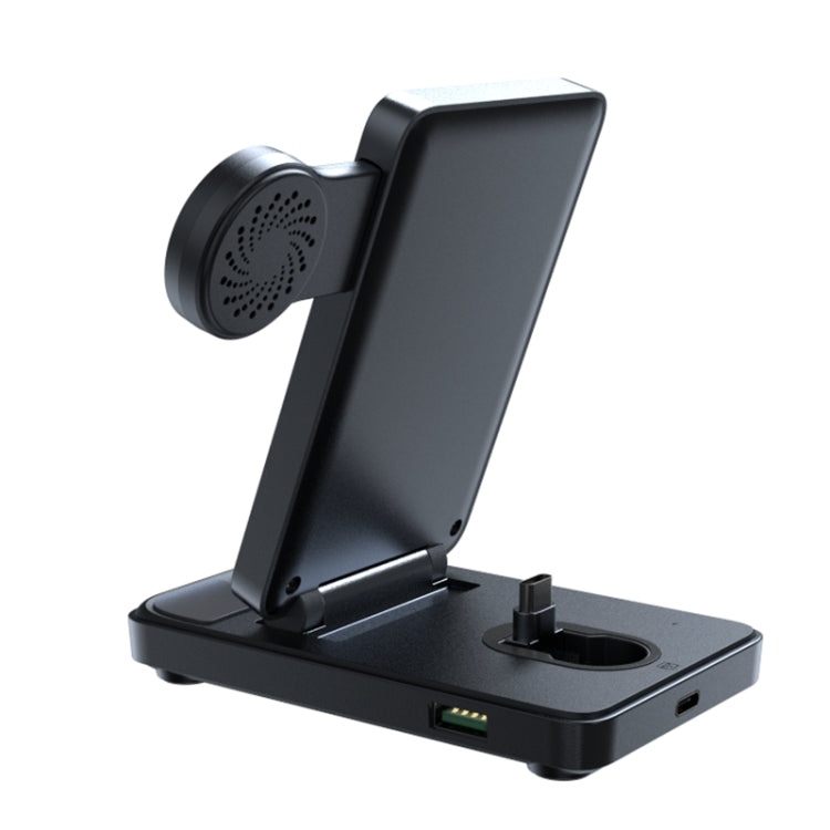 JOYROOM JR-WQS01 4 in 1 Wireless Charging Stand For Type-C Cellphone&Earphone / Samsung Watch Series, JR-WQS01