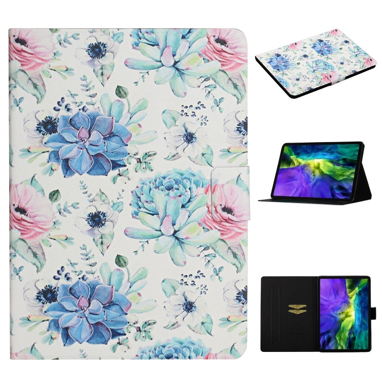 Flower Pattern Horizontal Flip Leather Case with Card Slots & Holder, For iPad Pro 11 2020, For iPad Mini 2019, For iPad Mini 4 & 3 & 2 & 1