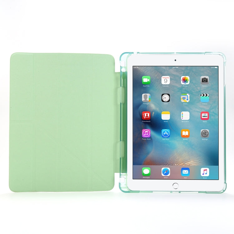 Airbag Deformation Horizontal Flip Leather Case with Holder & Pen Holder, For iPad 9.7 (2018) & (2017), For iPad Air 2