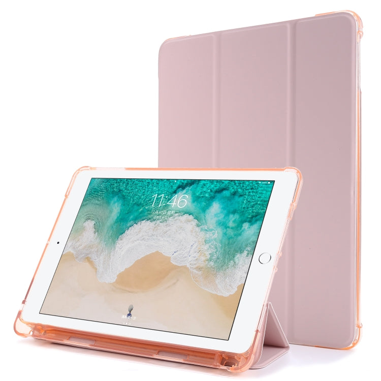 Airbag Horizontal Flip Leather Case with Three-fold Holder & Pen Holder, For iPad 9.7 (2018) & (2017), For iPad Air 2