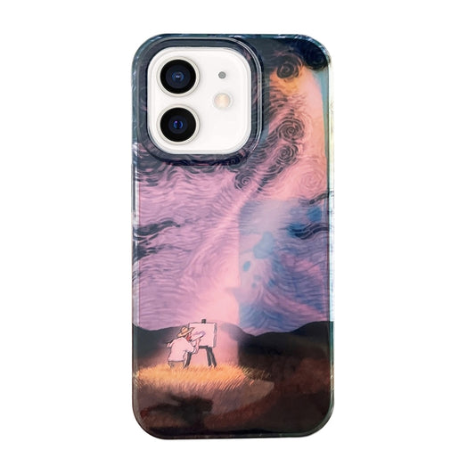 Dual-sided Lamination Oil Painting IMD Phone Case, For iPhone 11