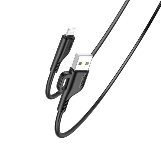 YESIDO CA105 1.2m 2.4A USB to 8 Pin Charging Data Cable with Hook, 8 Pin