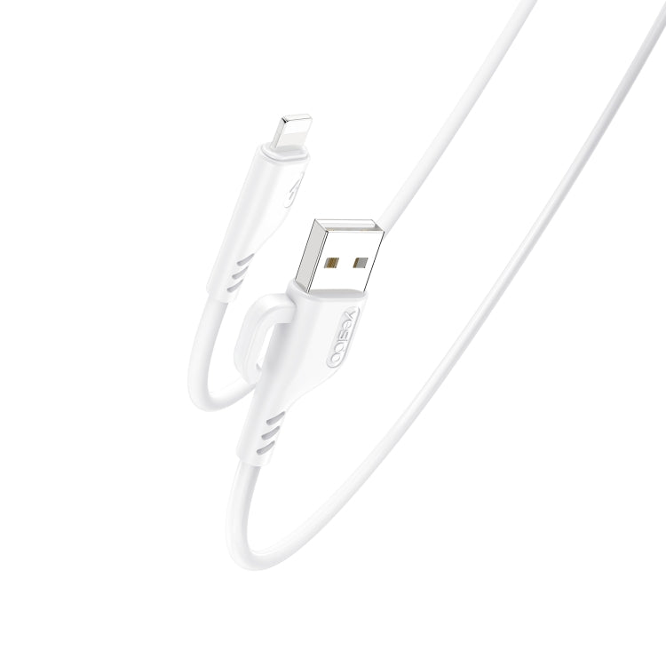 YESIDO CA105 1.2m 2.4A USB to 8 Pin Charging Data Cable with Hook, 8 Pin