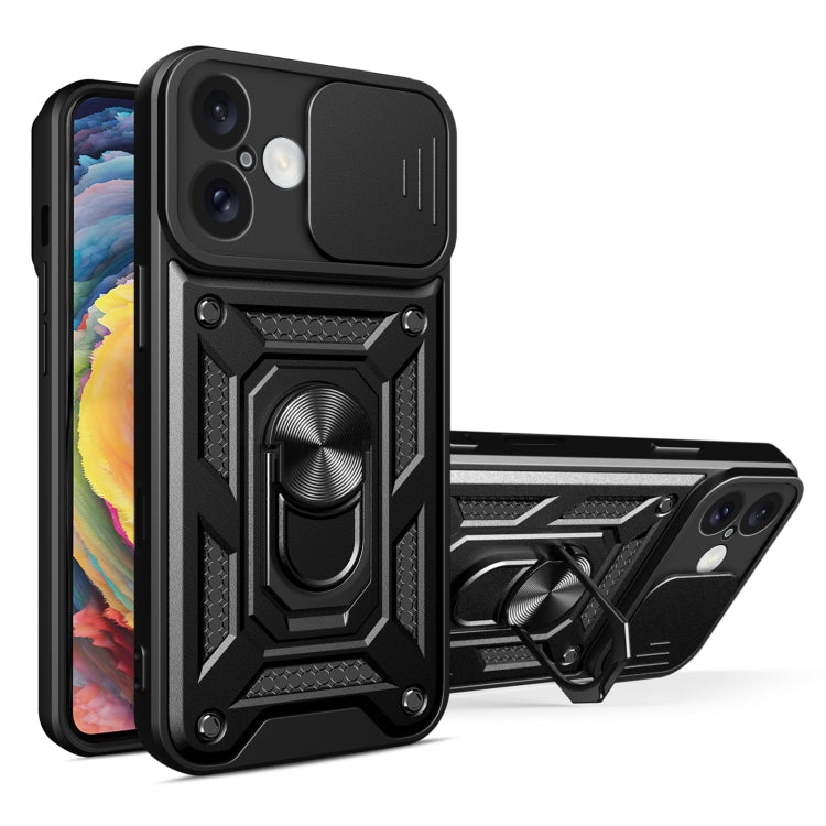 Sliding Camera Cover Design TPU+PC Phone Case, For iPhone 16 Pro Max, For iPhone 16 Pro, For iPhone 16 Plus, For iPhone 16