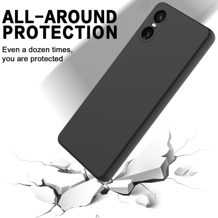 Pure Color Liquid Silicone Shockproof Phone Case, For Sony Xperia 10 VI, For Sony Xperia 1 VI, For Sony Xperia 5 V, For Sony Xperia 1 V, For Sony Xperia 10 V