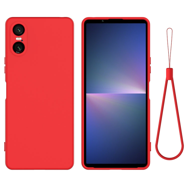 Pure Color Liquid Silicone Shockproof Phone Case, For Sony Xperia 10 VI, For Sony Xperia 1 VI, For Sony Xperia 5 V, For Sony Xperia 1 V, For Sony Xperia 10 V