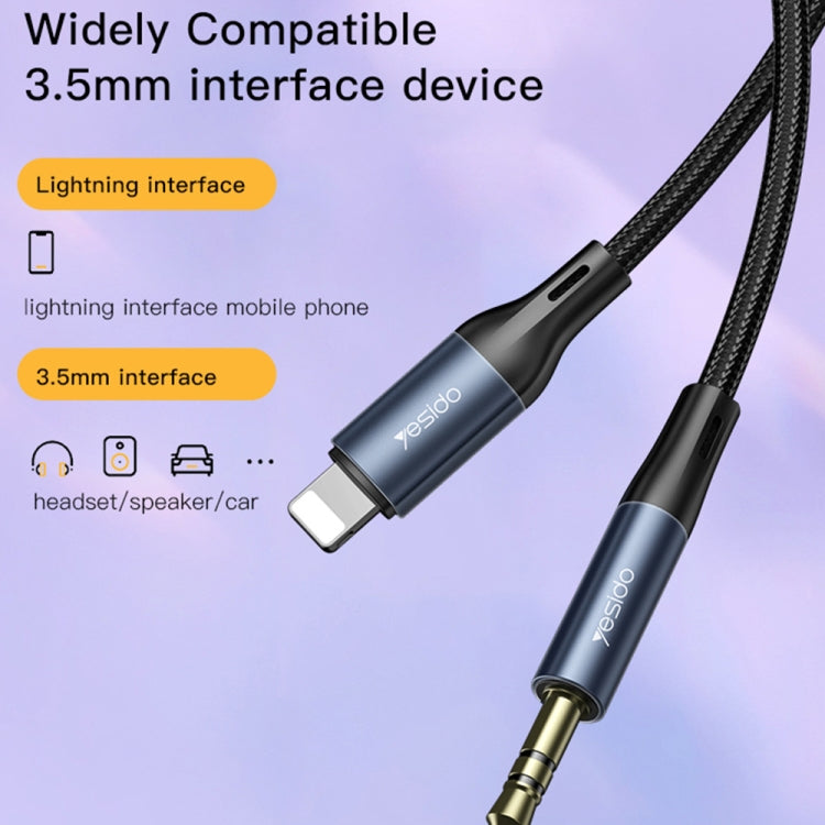 Yesido YAU35 8 Pin to 3.5mm AUX Audio Adapter Cable, YAU35