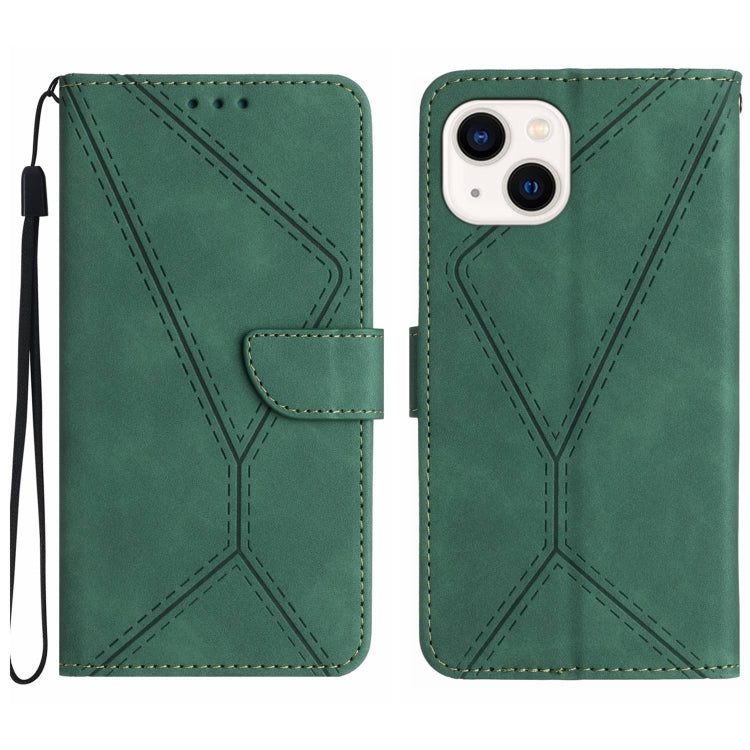 Stitching Embossed Leather Phone Case, For iPhone 15 Pro Max, For iPhone 15 Pro, For iPhone 15 Plus, For iPhone 15