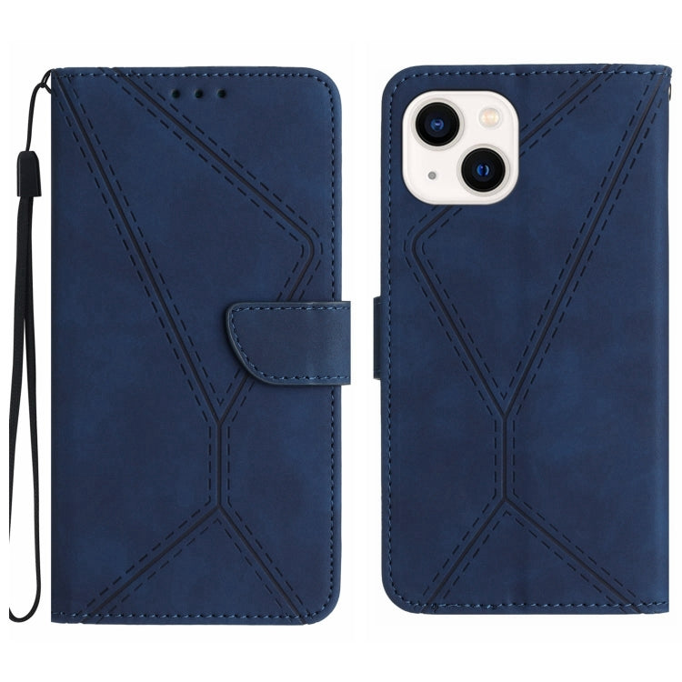 Stitching Embossed Leather Phone Case, For iPhone 15 Pro Max, For iPhone 15 Pro, For iPhone 15 Plus, For iPhone 15