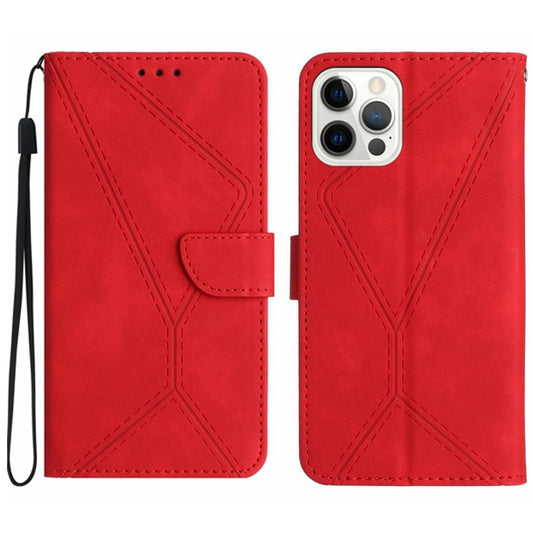 Stitching Embossed Leather Phone Case, For iPhone 15 Pro Max, For iPhone 15 Pro, For iPhone 15 Plus, For iPhone 15