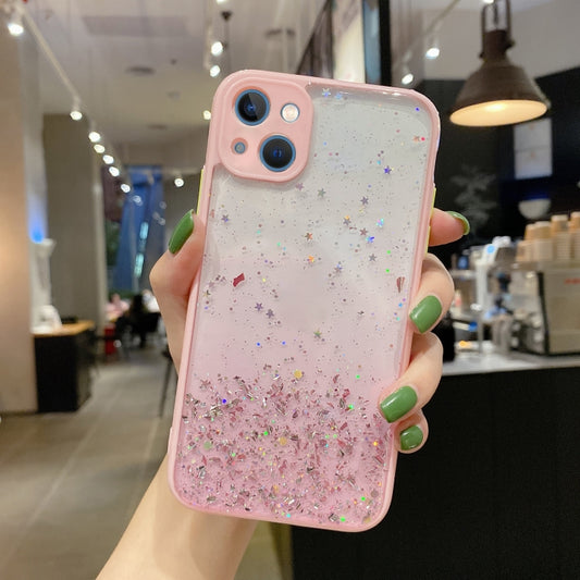 Starry Gradient Glitter Powder TPU Phone Case, For iPhone 13 mini, For iPhone 12, For iPhone 12 Pro Max, For iPhone 12 Pro