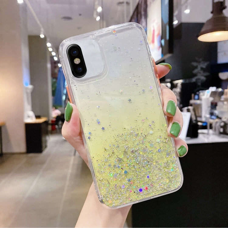 Starry Gradient Glitter Powder TPU Phone Case, For iPhone 11 Pro Max, For iPhone 11, For iPhone 11 Pro, For iPhone XS / X