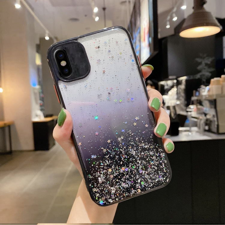 Starry Gradient Glitter Powder TPU Phone Case, For iPhone 11 Pro Max, For iPhone 11, For iPhone 11 Pro, For iPhone XS / X