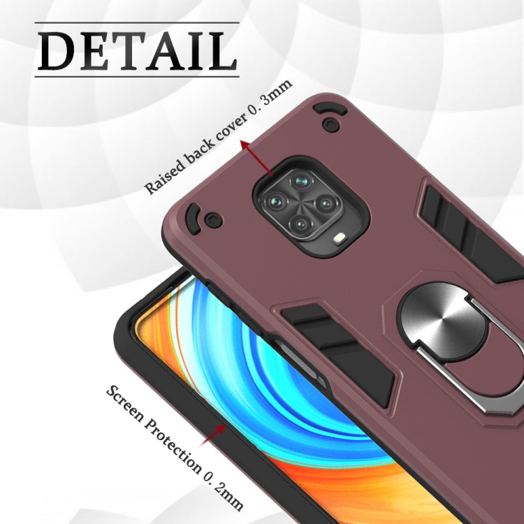 2 in 1 Armour Series PC + TPU Protective Case with Ring Holder, For Xiaomi Redmi Note 9S, For OPPO Realme 6, For LG V60 ThinQ 5G