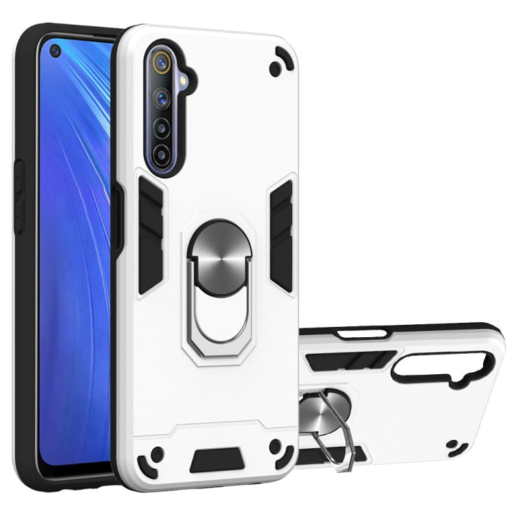 2 in 1 Armour Series PC + TPU Protective Case with Ring Holder, For Xiaomi Redmi Note 9S, For OPPO Realme 6, For LG V60 ThinQ 5G