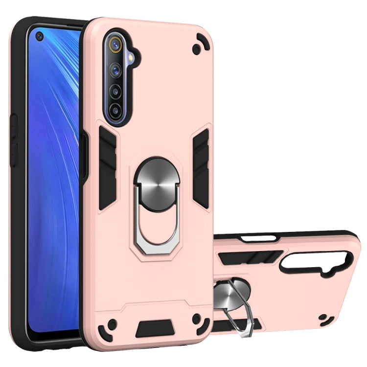 2 in 1 Armour Series PC + TPU Protective Case with Ring Holder, For Xiaomi Redmi Note 9S, For OPPO Realme 6, For LG V60 ThinQ 5G