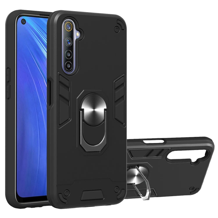 2 in 1 Armour Series PC + TPU Protective Case with Ring Holder, For Xiaomi Redmi Note 9S, For OPPO Realme 6, For LG V60 ThinQ 5G