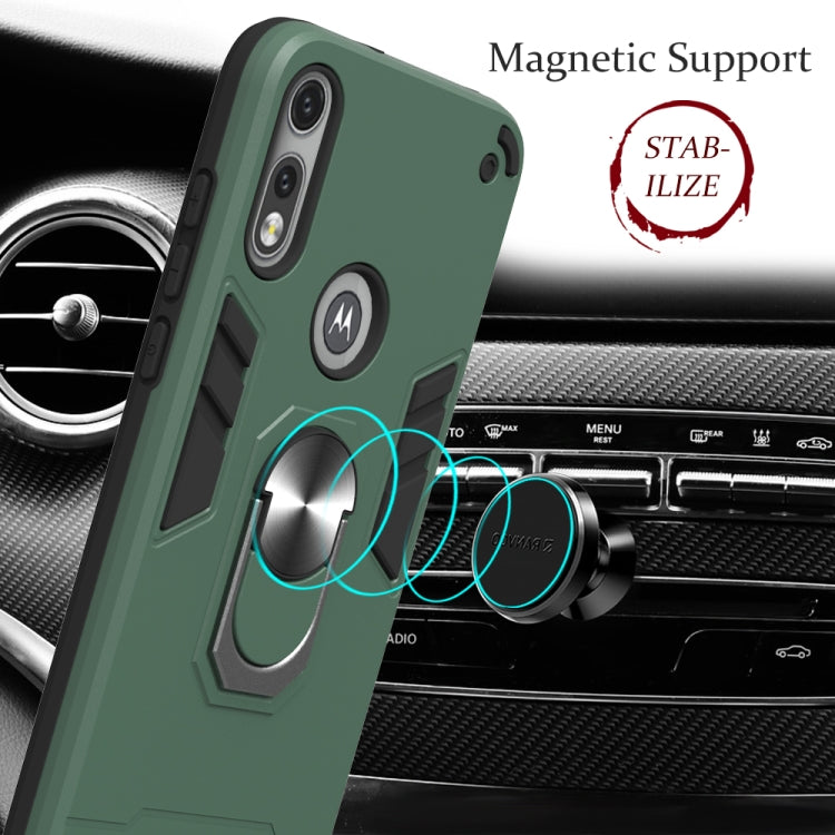 2 in 1 Armour Series PC + TPU Protective Case with Ring Holder, For Motorola Moto E7, For Motorola Moto G8 Power, For Motorola One Hyper