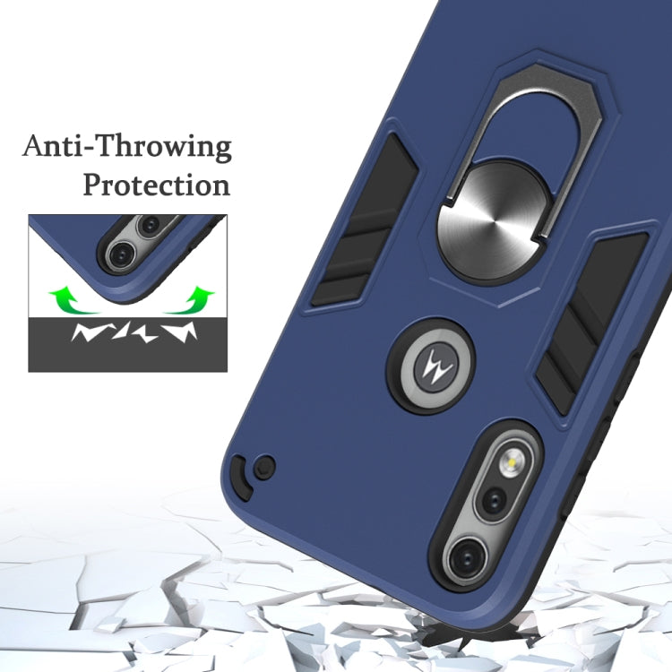 2 in 1 Armour Series PC + TPU Protective Case with Ring Holder, For Motorola Moto E7, For Motorola Moto G8 Power, For Motorola One Hyper