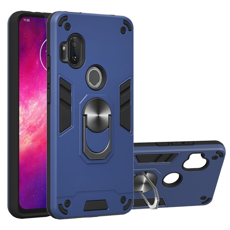 2 in 1 Armour Series PC + TPU Protective Case with Ring Holder, For Motorola Moto E7, For Motorola Moto G8 Power, For Motorola One Hyper