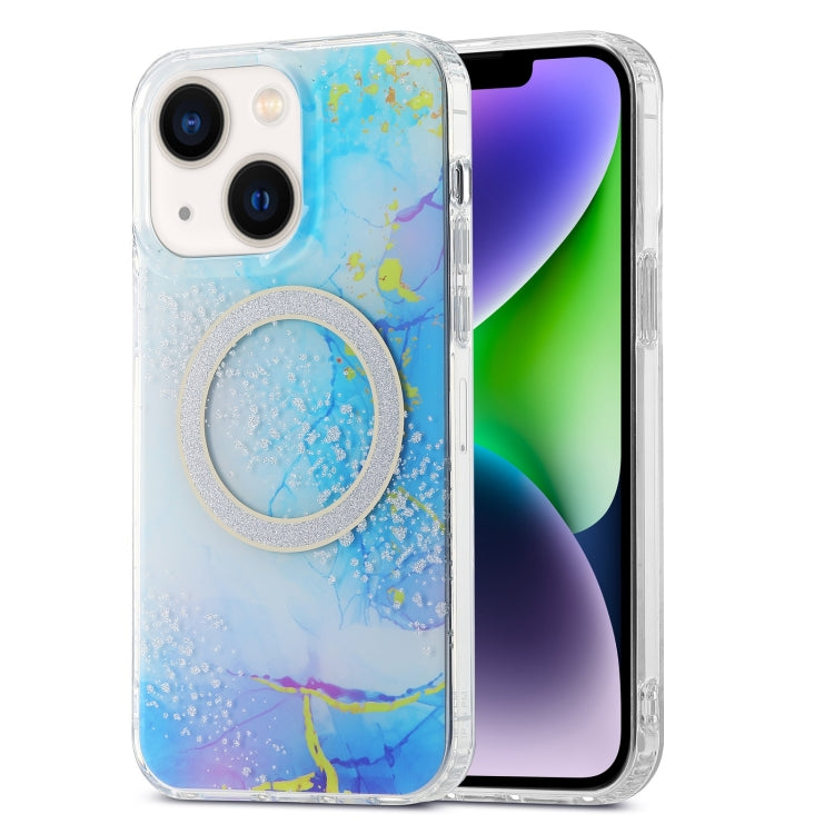 Dual-side IMD Marble Magsafe Phone Case, For iPhone 15 Pro Max, For iPhone 14, For iPhone 14 Pro