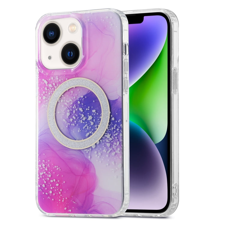 Dual-side IMD Marble Magsafe Phone Case, For iPhone 15 Pro Max, For iPhone 14, For iPhone 14 Pro