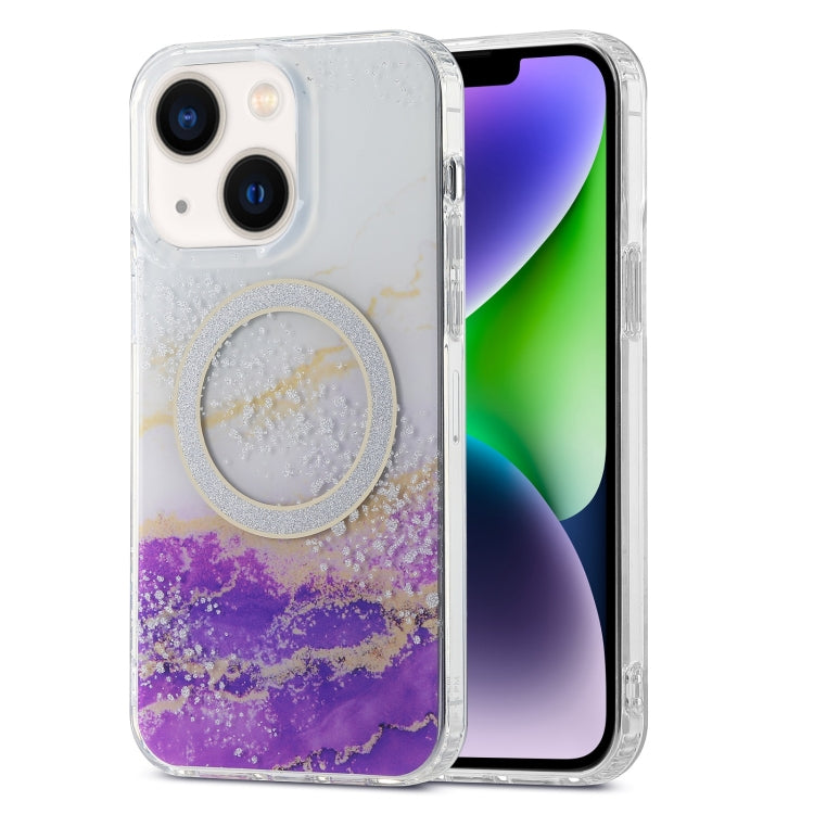 Dual-side IMD Marble Magsafe Phone Case, For iPhone 15 Pro Max, For iPhone 14, For iPhone 14 Pro