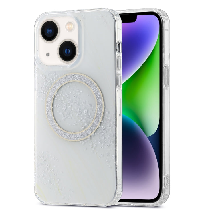 Dual-side IMD Marble Magsafe Phone Case, For iPhone 15 Pro Max, For iPhone 14, For iPhone 14 Pro