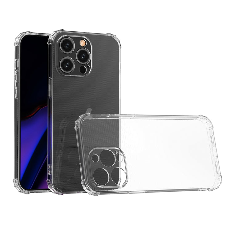 Four-Corner Shockproof Clear TPU Phone Case, For iPhone 16 Pro Max, For iPhone 16 Pro, For iPhone 16 Plus, For iPhone 16, For iPhone 15 Pro Max, For iPhone 15 Pro, For iPhone 15 Plus, For iPhone 15