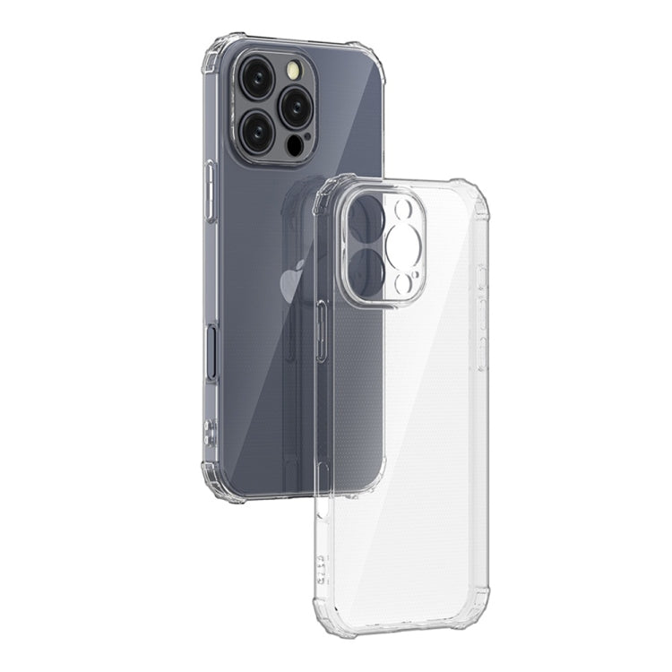 Four-Corner Shockproof Clear TPU Phone Case, For iPhone 16 Pro Max, For iPhone 16 Pro, For iPhone 16 Plus, For iPhone 16, For iPhone 15 Pro Max, For iPhone 15 Pro, For iPhone 15 Plus, For iPhone 15