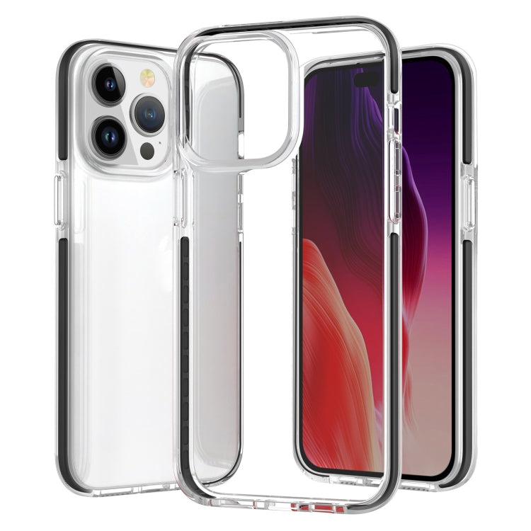 Two-color Shockproof High Transparency TPU Phone Case, For iPhone 16 Pro Max, For iPhone 16 Pro, For iPhone 16 Plus, For iPhone 16, For iPhone 15 Pro Max, For iPhone 15 Pro, For iPhone 15 Plus, For iPhone 15