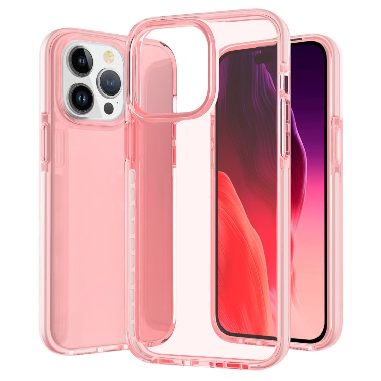 Two-color Shockproof High Transparency TPU Phone Case, For iPhone 16 Pro Max, For iPhone 16 Pro, For iPhone 16 Plus, For iPhone 16, For iPhone 15 Pro Max, For iPhone 15 Pro, For iPhone 15 Plus, For iPhone 15