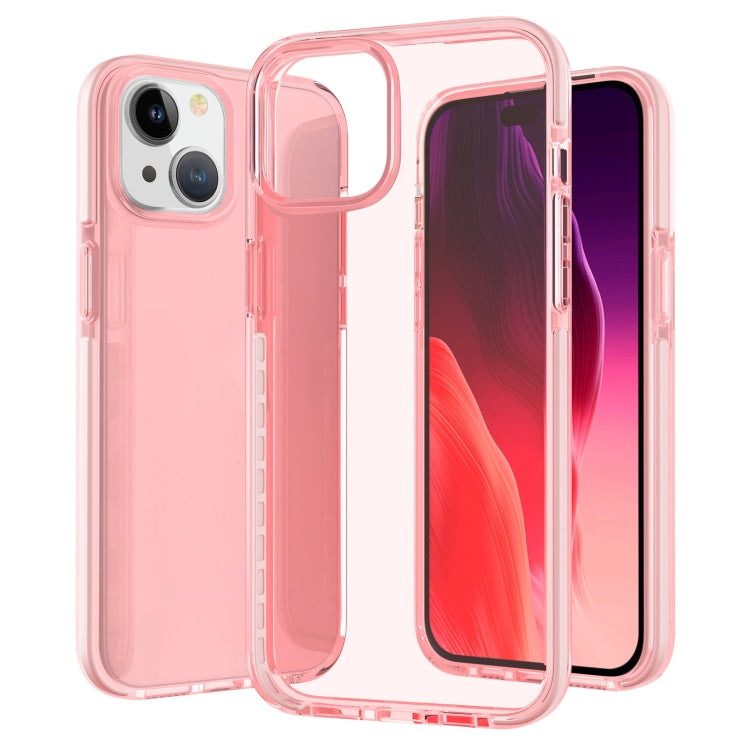 Two-color Shockproof High Transparency TPU Phone Case, For iPhone 16 Pro Max, For iPhone 16 Pro, For iPhone 16 Plus, For iPhone 16, For iPhone 15 Pro Max, For iPhone 15 Pro, For iPhone 15 Plus, For iPhone 15