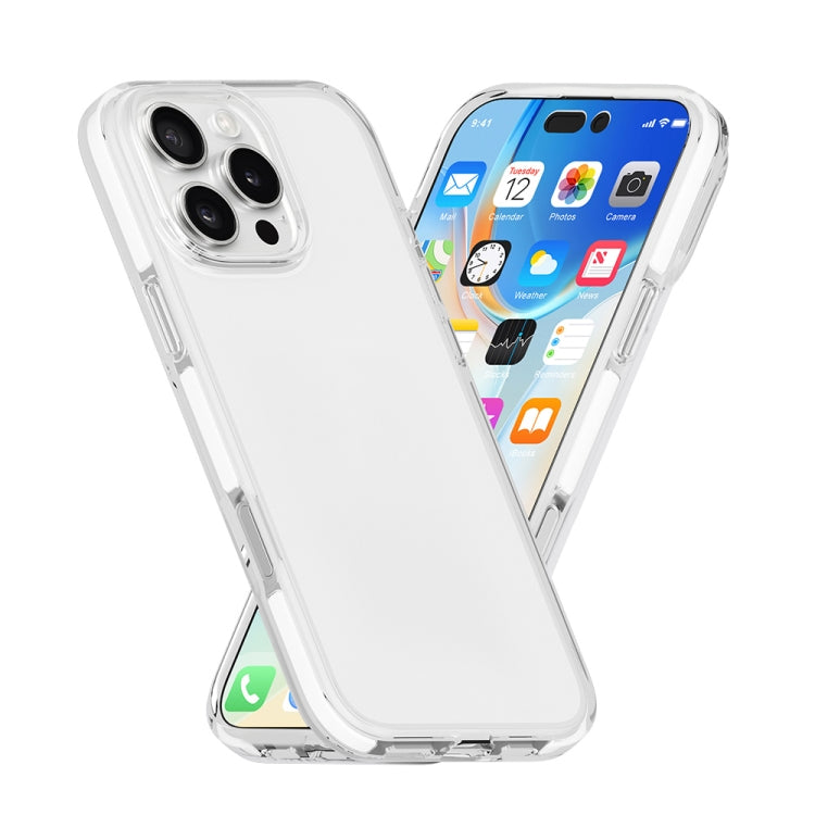 Two-color Shockproof High Transparency TPU Phone Case, For iPhone 16 Pro Max, For iPhone 16 Pro, For iPhone 16 Plus, For iPhone 16, For iPhone 15 Pro Max, For iPhone 15 Pro, For iPhone 15 Plus, For iPhone 15